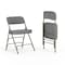 Flash Furniture Gray Fabric Folding Chair, PK2 2-HA-MC320AF-GRY-GG - alternate 1